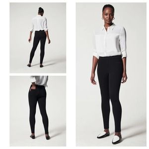 Spanx Jean-ish Ankle Black Leggings Women’s Size Small Petite Pants